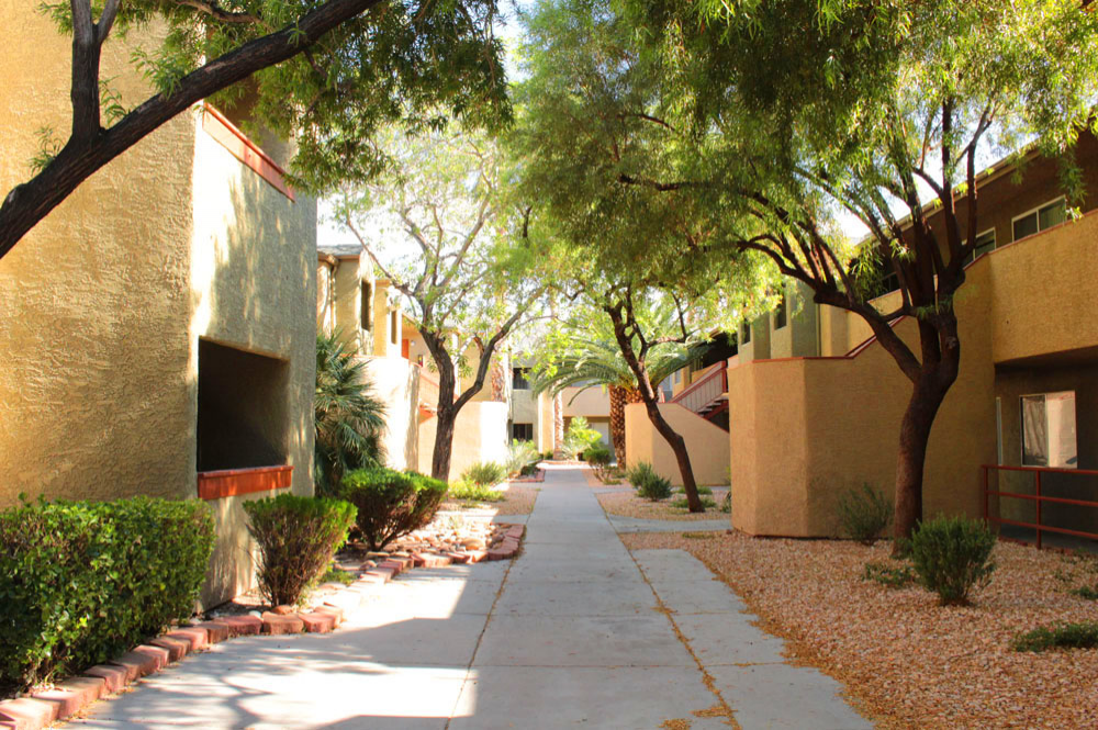 Exterior photo of Bellevue building Walkway 5